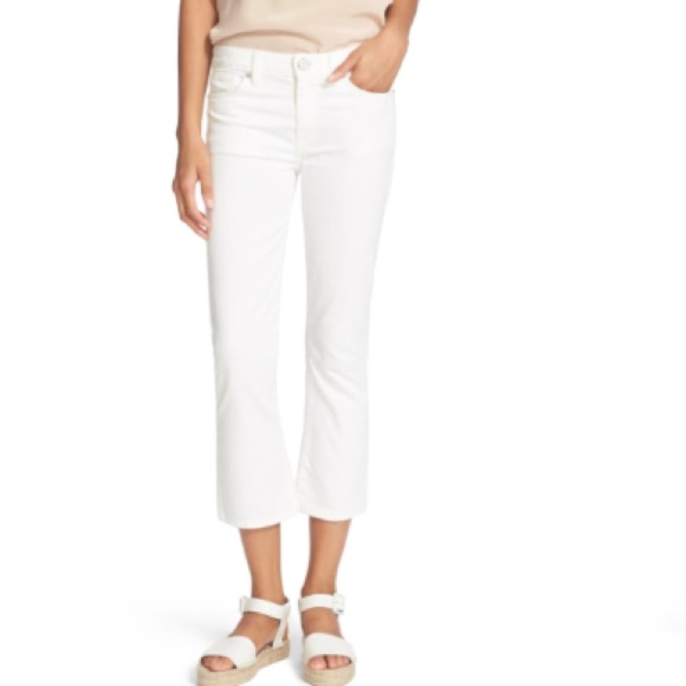 Joie Crop Flare Jeans in Porcelain!